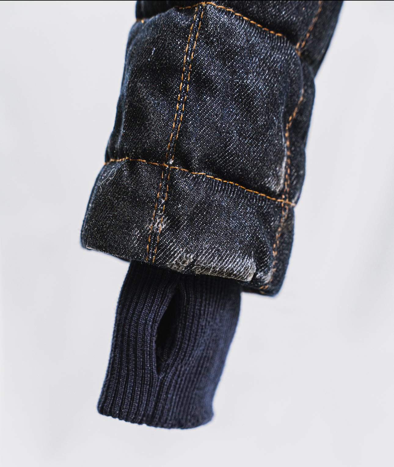 WAX & DENIM PUFFER JACKET ( PRE - ORDER)