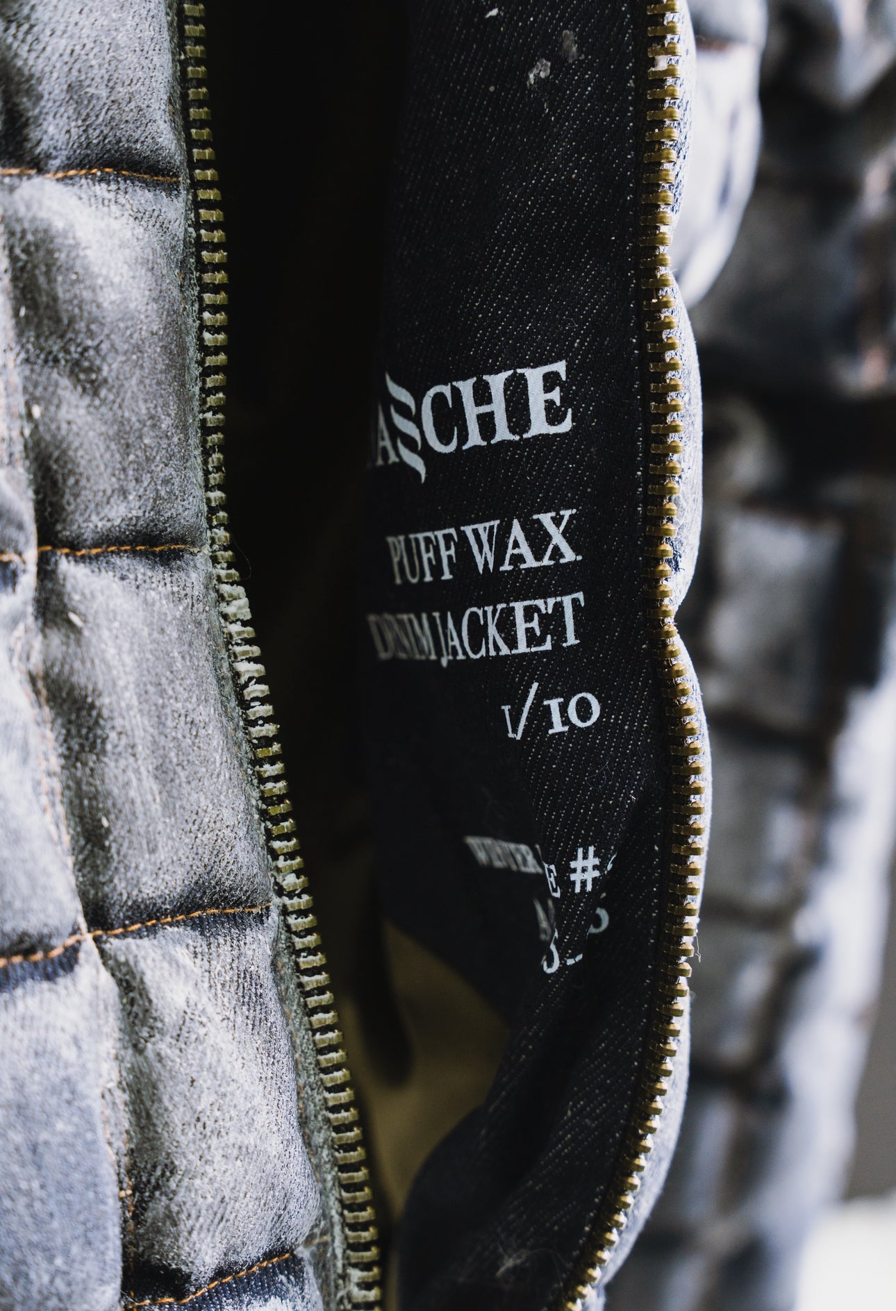 WAX & DENIM PUFFER JACKET ( PRE - ORDER)