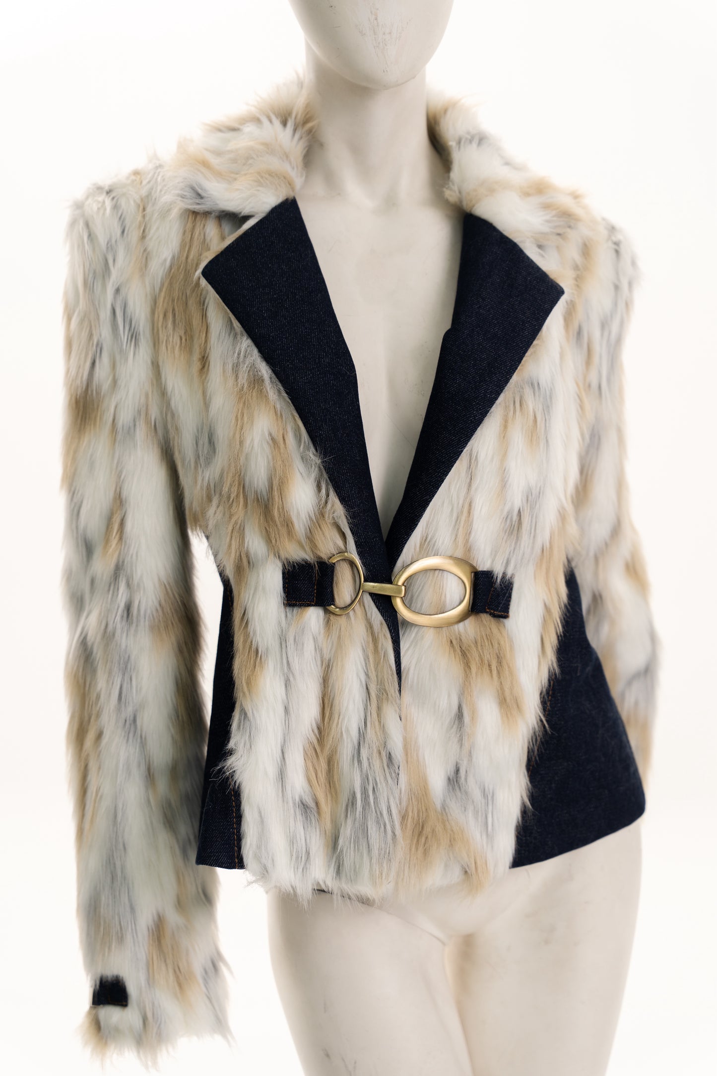 DENIM & FUR JACKET