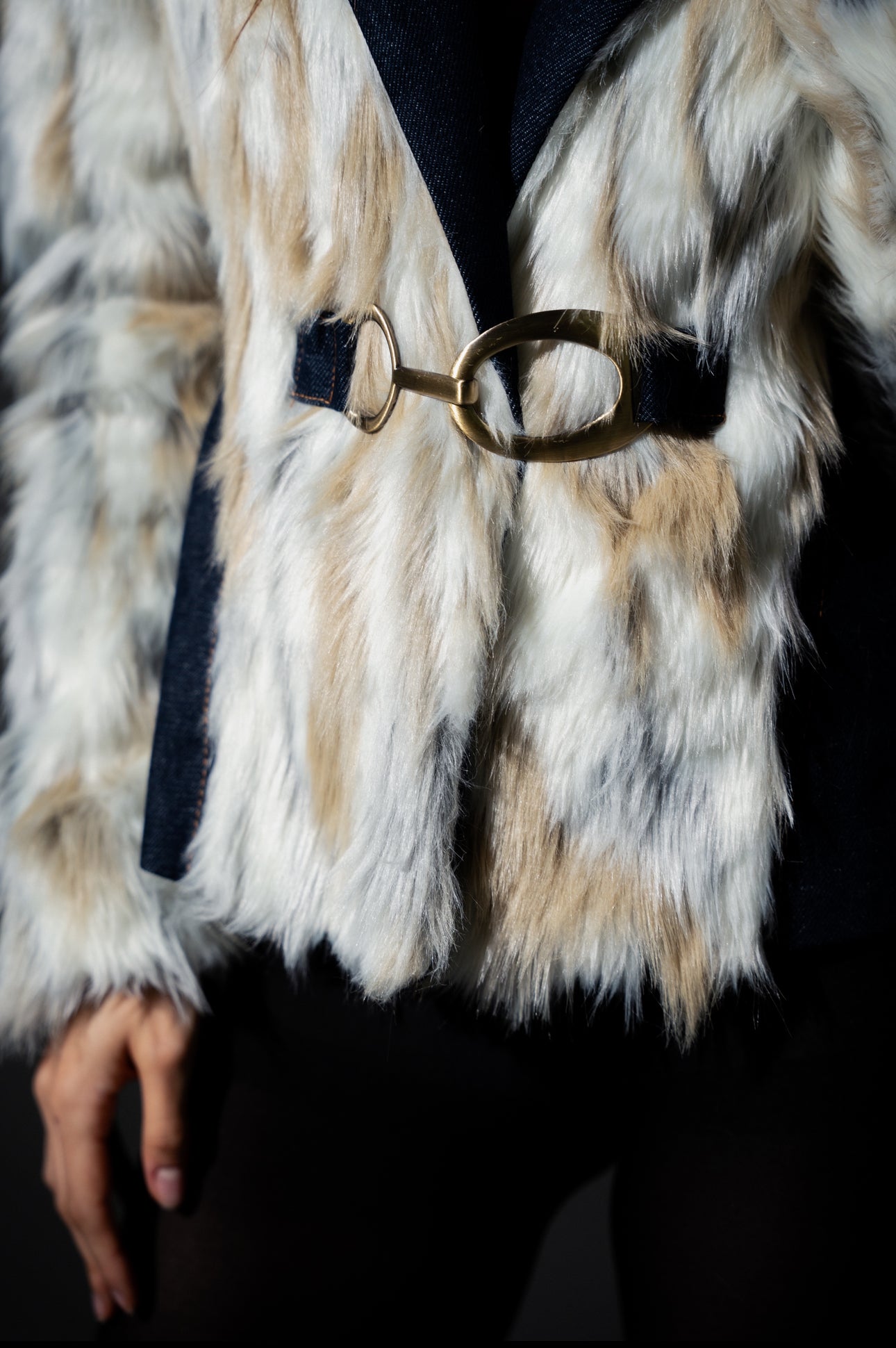 DENIM & FUR JACKET