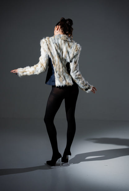DENIM & FUR JACKET
